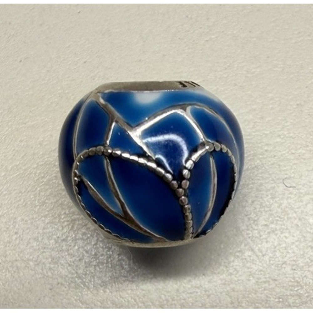 Authentic Pandora Blue Butterfly Wing Charm 797886ENMX 925 Sterling Silver